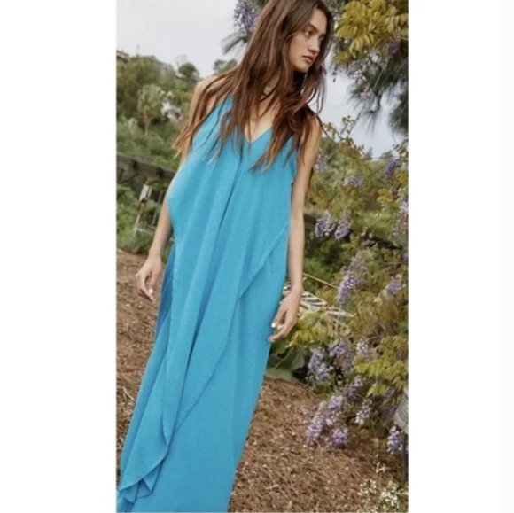 **1 Large Left**Free People Positano Draped Maxi Dress - Picture 3 of 16